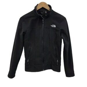 The North Face S Black Softshell Jacket Zip Up Lightweight Outdoor Casual Work